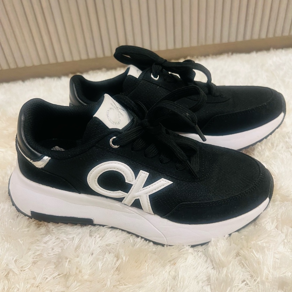 Calvin Klein Kids Black and White Sneakers